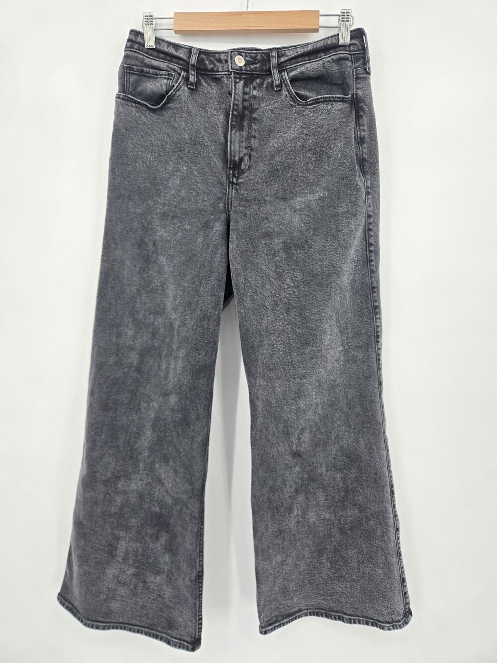 Hollister Ultra High Rise Wide Leg Jeans Y2K 90s Grunge Skater Indie Size 11R